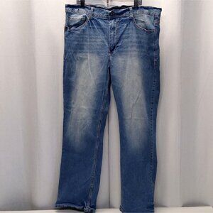Axe & Crown Relaxed Boot Cut Jeans RARE 1%er Rivets Outlaw Denim Men W44 L34 VTG